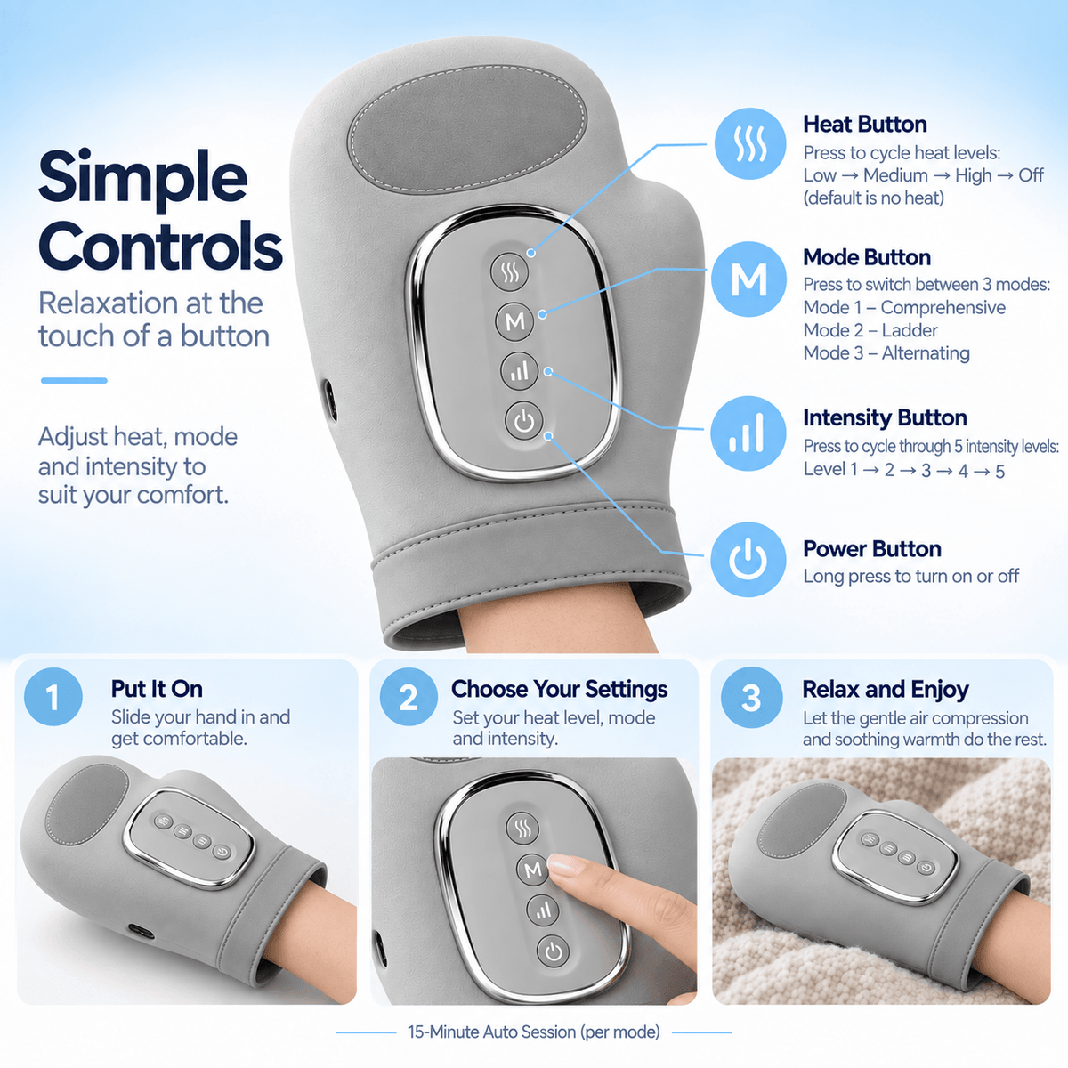 KyndRelief™ Premium Hand Compression Massager