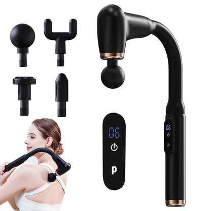 KyndRelief long handle massage gun with attachment heads