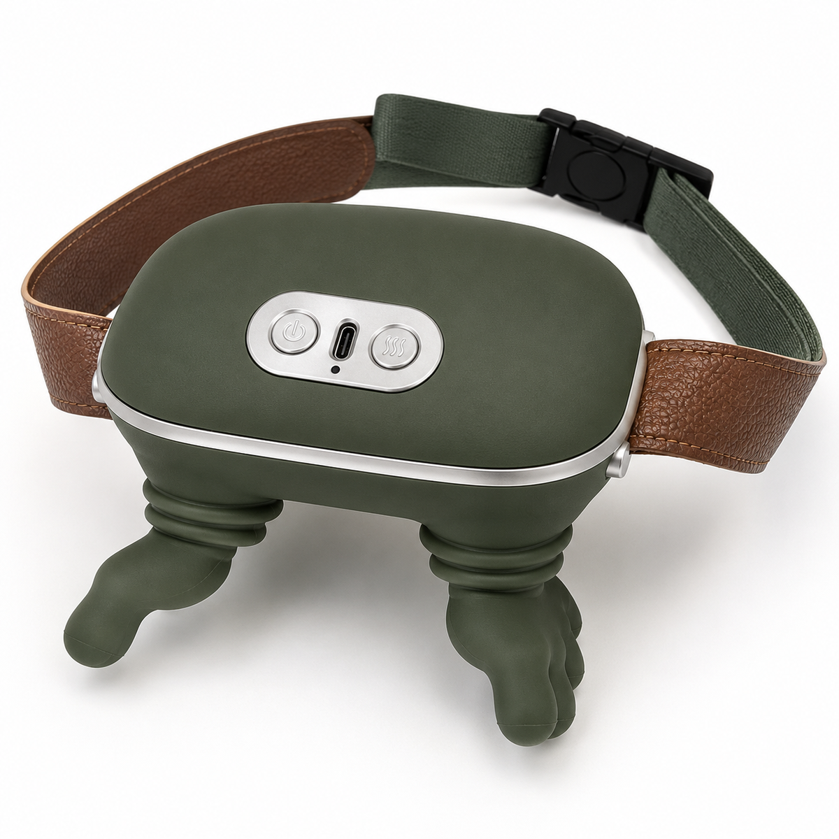 KyndRelief Premium Neck Shoulder Massager product detail with adjustable straps and controls